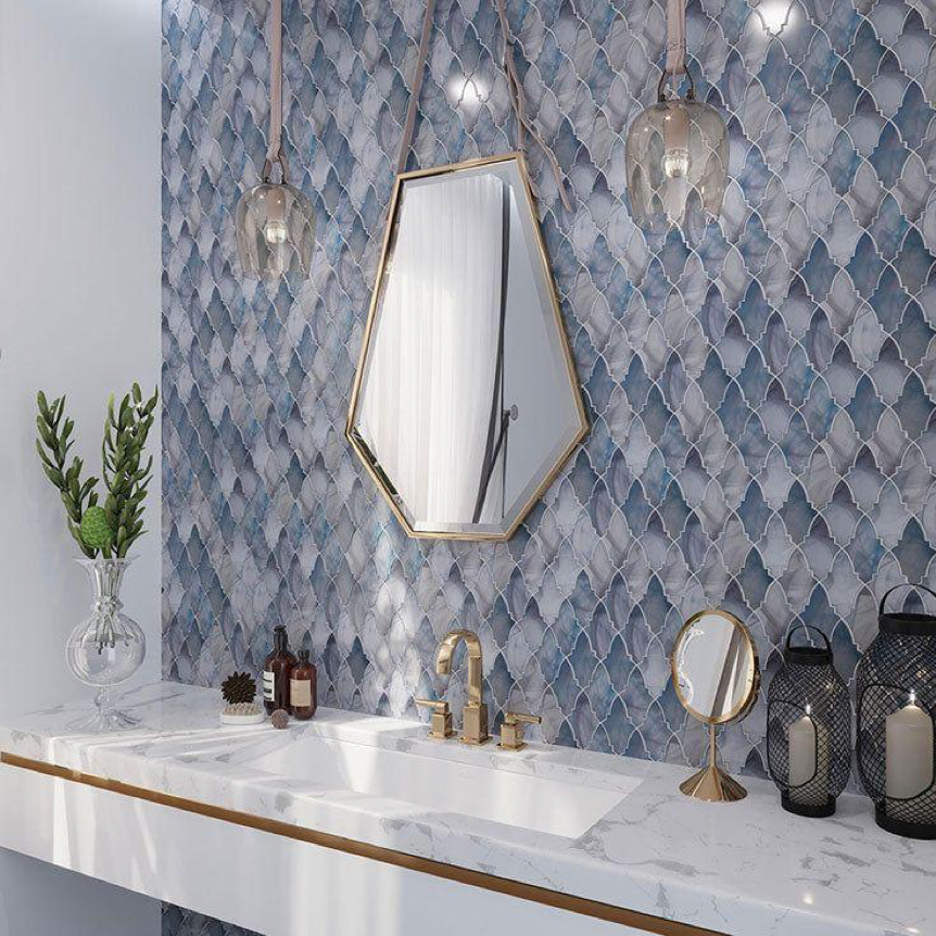 grey teal tiling bathroom remo