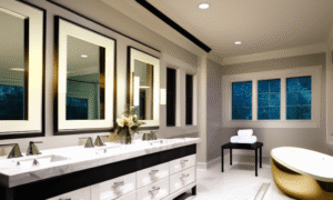 Stylish master bathroom renovation