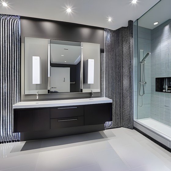 contemporary master bathroom