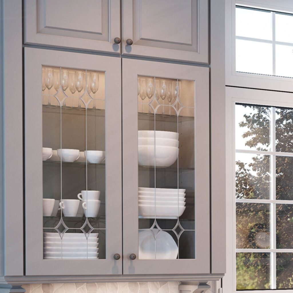 cabinets, often featuring rated glass inserts Glass door cabinets