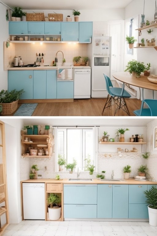 How to Maximize Space in Your Kitchen Remodel 2 small kitchen before and after