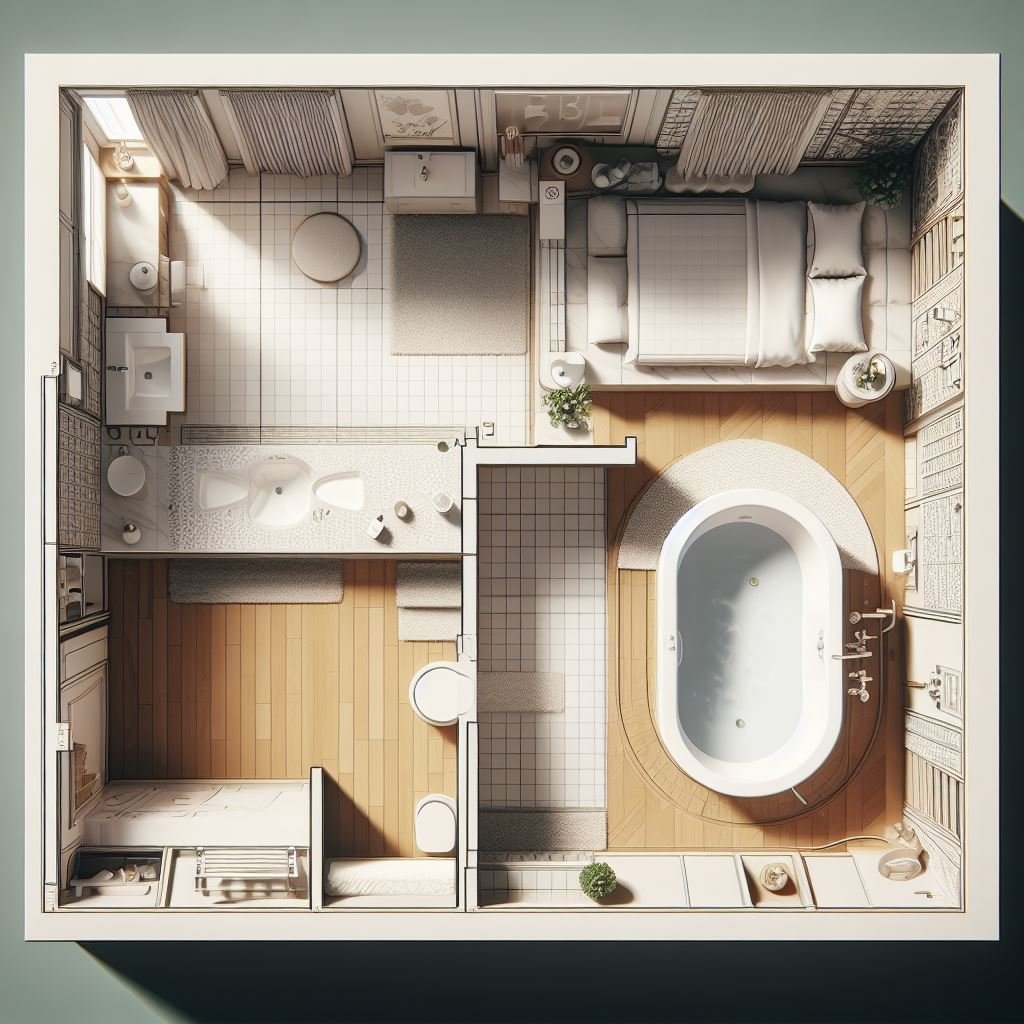 Budgeting and Planning Your Bathroom Remodel 3 4 bathroom floor plan min